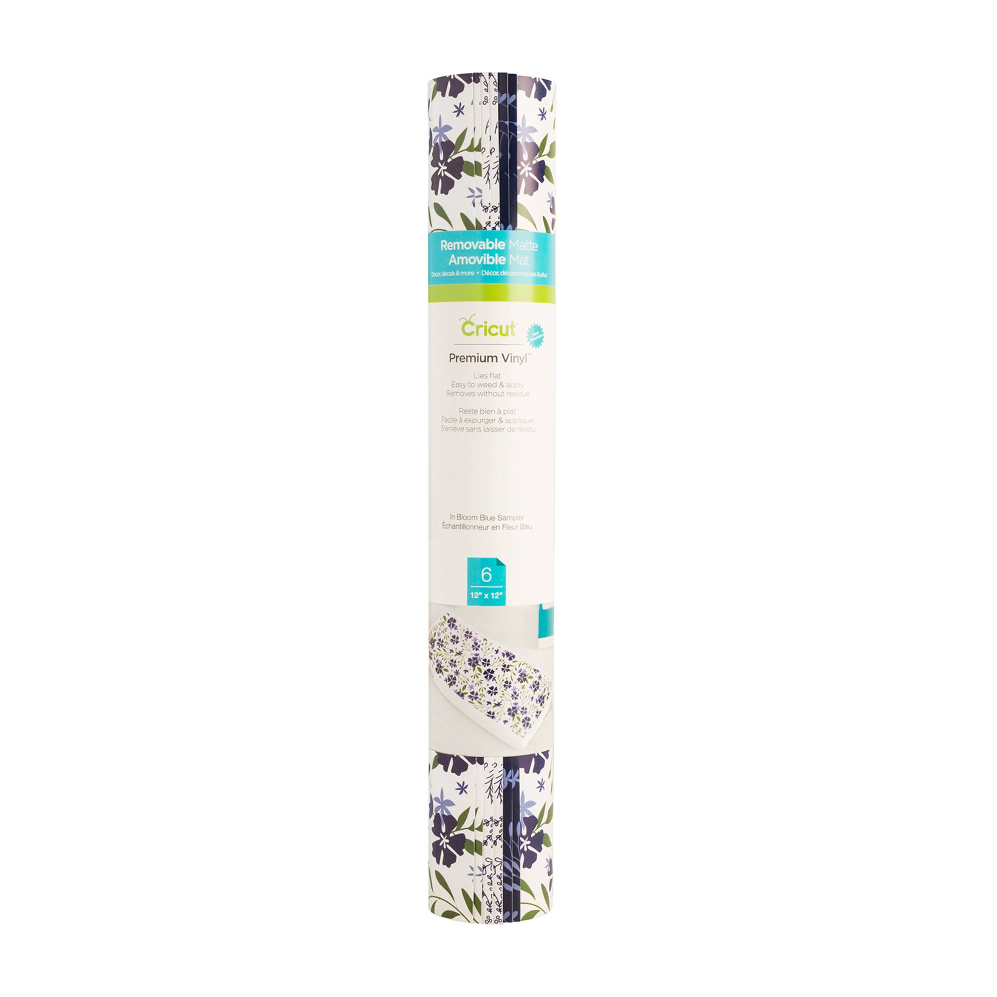 Cricut® Premium Vinyl™ Patterned Sampler, In Bloom Blue